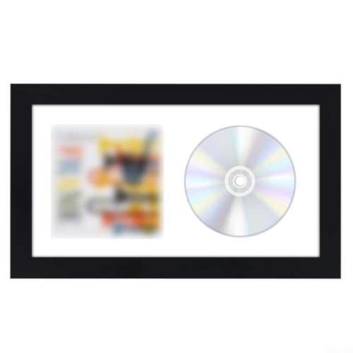 Stilvolles CD-Display für Musik-Discs, staubdichter Rahmen mit durchdachtem Design für Zuhause oder Büro von ZWEquipint
