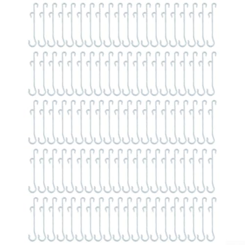Tomaten-Ohrhaken-Befestigungsschnallen, 100 Stück für Pflanzenunterstützung, PP-Kunststoff-Clips in 13 cm und 16 cm Größen, entworfen, um Tomatenstiele zu sichern und zu verhindern, dass Obst Tomaten-Ohrhaken-Befestigungsschnallen, 100 Stück für Pflanzenunterstützung, PP-Kunststoff-Clips in 13 cm und 16 cm Größen, entworfen, um Tomatenstiele zu sichern und zu verhindern, dass Obst von ZWEquipint