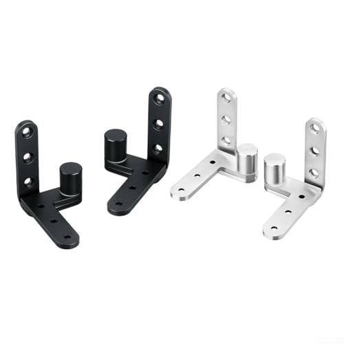Unsichtbares Türscharnier aus Edelstahl für Holztüren mit starker Tragfähigkeit und einfacher versenkter Installation (schwarz, 5 mm) von ZWEquipint