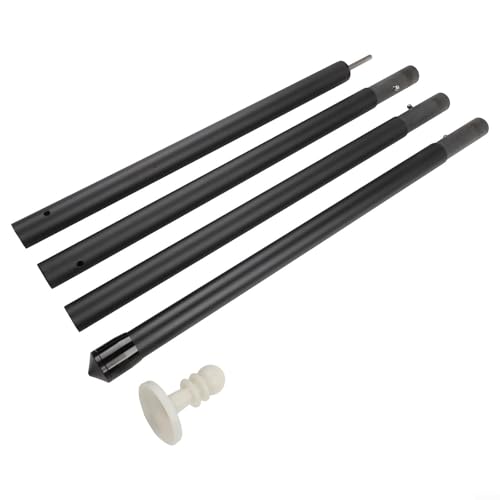 Verstellbare Zeltstangen aus Kohlefaser, leicht und kompakt für einfachen Transport während Campingausflügen (1,7 Meter) von ZWEquipint