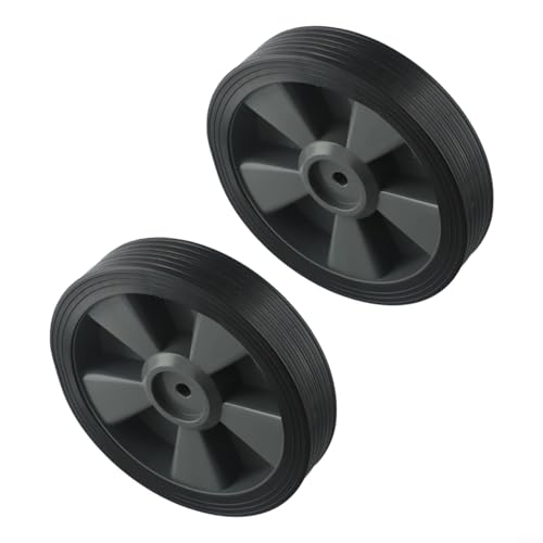 ZWEquipint BBQ Grill Wheels Replacement Parts,7.6 Inch Heavy Duty Plastic Wheels,For Charbroil Gas Grills Fit With 8 10Mm Mounting Hole,2 Pack von ZWEquipint