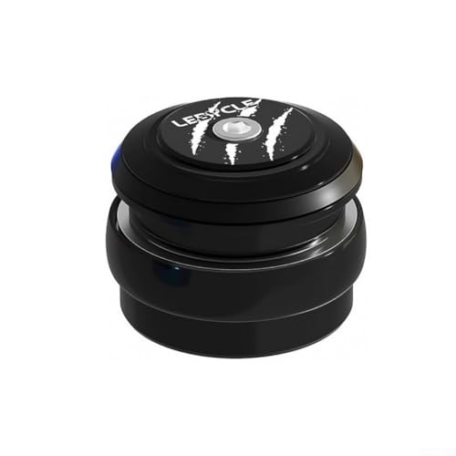 ZWEquipint CNC Fahrrad-Headset-Adapter, 44 mm auf konische Gabel mit doppelter Lagerstruktur, hochfeste Aluminiumlegierung für 28,6 mm obere und 39,8 mm untere Standardgabeln (B) von ZWEquipint