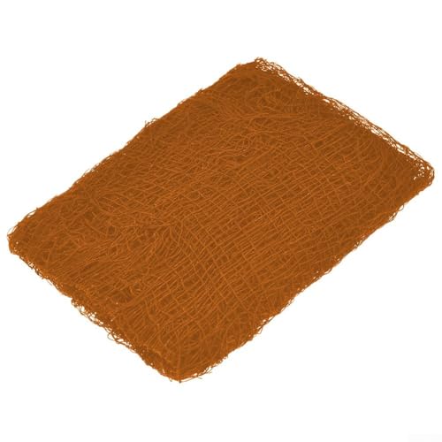 ZWEquipint Halloween-Gaze-Dekostoff, Netzstoff, 183 cm x 76 cm, für Spukhaus, Party-Dekoration, drinnen und draußen (orange) von ZWEquipint