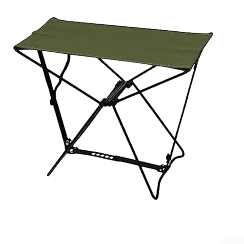 ZWEquipint Leichter faltbarer Campinghocker, tragbarer Aluminiumstuhl für Outdoor-Aktivitäten, kompaktes Design für Camping, Angeln, Picknicks und Grillen (grün) von ZWEquipint