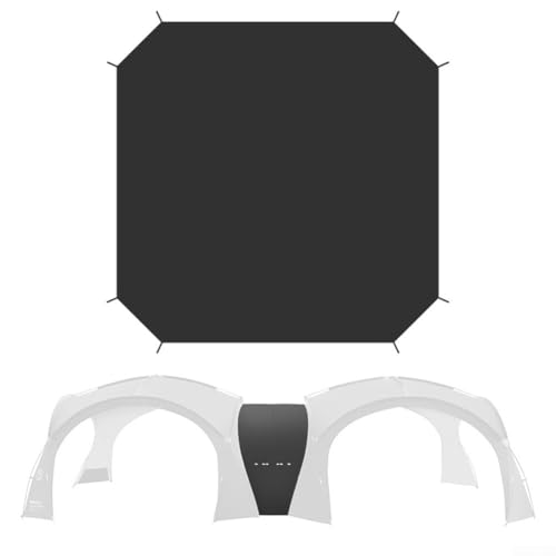 ZWEquipint PU3000 mm wasserdichte Campingzeltmatte und Überdachungsdurchgangsset, PE-Bodenplane 410 x 410 cm, 150D Oxford-Gewebe-Anschluss, 520 x 130 cm, für Outdoor-Wandern und Camping ZWEquipint PU3000 mm wasserdichte Campingzeltmatte und Überdachungsdurchgangsset, PE-Bodenplane 410 x 410 cm, 150D Oxford-Gewebe-Anschluss, 520 x 130 cm, für Outdoor-Wandern und Camping von ZWEquipint