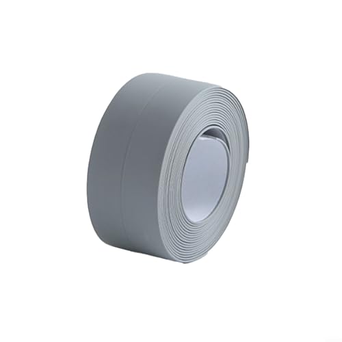 ZWEquipint PVC-Dichtungsband, 3,2 m x 3,8 cm, wasserdicht, für Badezimmer, WC, Dichtung, für Badewannen, Duschwannen und Paneele, weiß (grau) von ZWEquipint