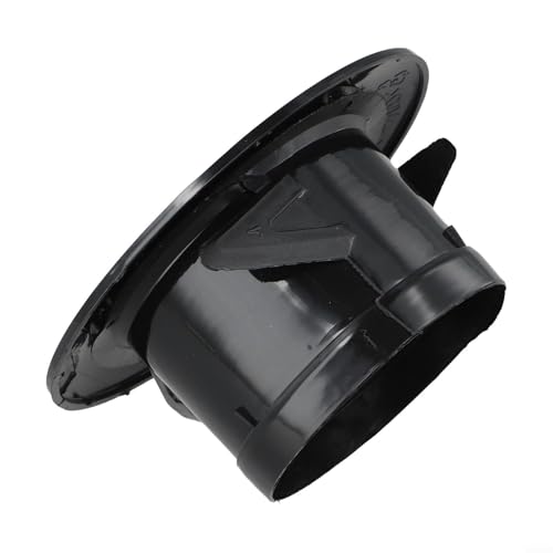 ZWEquipint Runde ABS-Entlüftung in Schwarz, erhältlich in 100 mm, 125 mm, 150 mm, 200 mm, Größen für Küche, Badezimmer, Klimaanlage und andere Anwendungen zu Hause (200 mm) von ZWEquipint