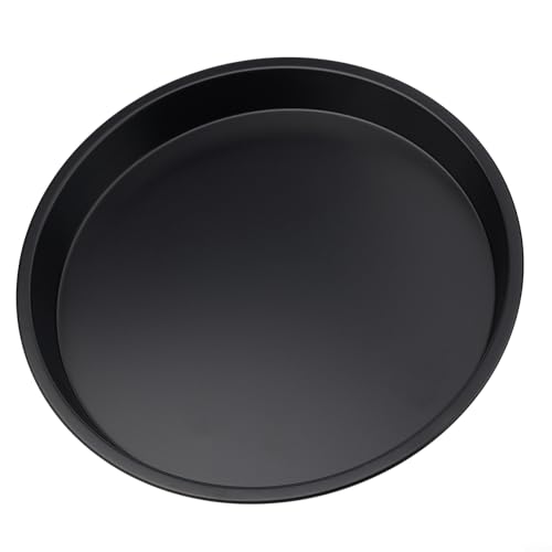 ZWEquipint Runde Pizzablech aus Karbonstahl, antihaftbeschichtet, professionelles Pizza-Werkzeug für Zuhause, Küche, Ofen (20,3 cm) von ZWEquipint