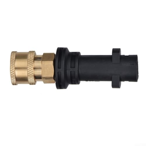 ZWEquipint Schneeschaumlanzen-Adapter, Schnellverbindung, Schaumstoff-Konverter, 1/4-Zoll-Hochdruckreiniger-Anschluss für Autowäsche (B) von ZWEquipint