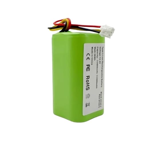 ZWFYJEWU 14,4 V 14,8 V 2600/3500 MAh Zylindrischer 18650 Wiederaufladbarer Li-Ionen-Akku for Staubsauger, Kompatibel Mit Midea, M4 I6 R20M03BI6CN, Kompatibel Mit Xinbot, S8(14.4V 2600mAh) von ZWFYJEWU