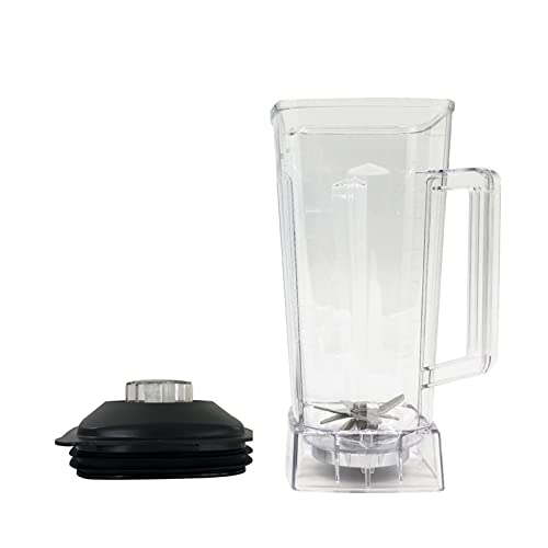 2 L Quadratischer Behälter, Glas, Krug, Becherboden Mit Gezackten Smoothie-Klingen, Deckel, BPA-frei, For Gewerbliche Mixer, Ersatzteile, Leicht Zu Reinigen 2 L Quadratischer Behälter, Glas, Krug, Becherboden Mit Gezackten Smoothie-Klingen, Deckel, BPA-frei, For Gewerbliche Mixer, Ersatzteile, Leicht Zu Reinigen von ZWFYJEWU