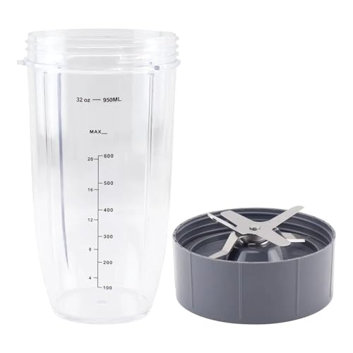 32 Oz Colossal Cup Und Extractor Blade Ersatzteile, Kompatibel For NutriBullet, 600 W 900 W Mixer NB - 101B 101S 201 Easy-Clean 32 Oz Colossal Cup Und Extractor Blade Ersatzteile, Kompatibel For NutriBullet, 600 W 900 W Mixer NB - 101B 101S 201 Easy-Clean von ZWFYJEWU