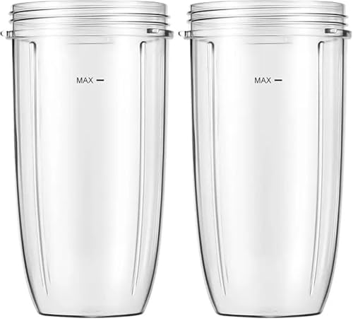 Ersatzbecher For Mixer, Kompatibel Mit Nutribullet, 32 Oz, Kompatibel Mit Nutri Bullet, 600 W/900 W Mixer (2er-Pack), Leicht Zu Reinigen von ZWFYJEWU