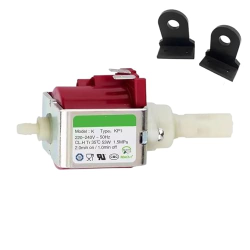 KP1 AC 220 V - 240 V 35 W 53 W 1,5 MPa Micro Elektromagnetische Magnetpumpe For Dampf Ruß Maschine Generator Geräuscharm(KP1 53W and holder) von ZWFYJEWU
