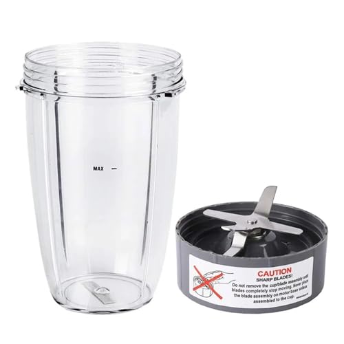 Mixer-Ersatzteile, 24-oz-Becher Mit Extraktorklinge, Kompatibel Mit Nutribullet, 600-W-900-W-Mixern, Leicht Zu Reinigen Mixer-Ersatzteile, 24-oz-Becher Mit Extraktorklinge, Kompatibel Mit Nutribullet, 600-W-900-W-Mixern, Leicht Zu Reinigen von ZWFYJEWU