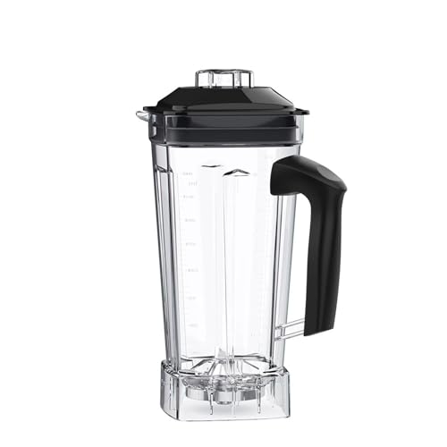 T5200 Mixer Mixer Ersatzteile 2L Quadratischer Behälter Glas Krug Krug Becherboden Mit Gezackten Smoothies Klingen Deckel BPA FREI von ZWFYJEWU