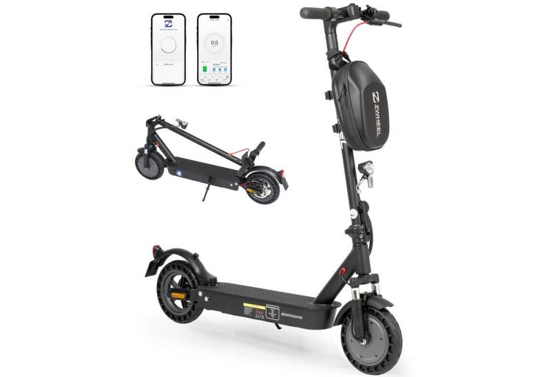 ZWHEEL E-Scooter 10 Zoll E9 Max E-roller mit Straßenzulassung (ABE), 500,00 W, 20 km/h, (mit Schutzblechen), 360Wh Max 40 km Reichweite, klappbarer E-roller (mit Schutzblechen) von ZWHEEL