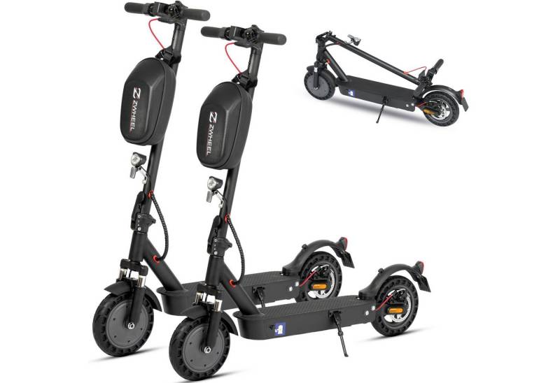 ZWHEEL E-Scooter 2 Stück 10 Zoll E9 Max E-roller mit Straßenzulassung (ABE), 500 W, 20 km/h, (mit Schutzblech, mit Tasche), 360Wh, Reichweite max. 40km, klappbarer E-roller, Scheibenbremse von ZWHEEL