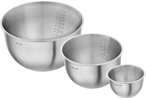 ZWILLING Fresh & Save BOWLS Schüssel Set Edelstahl 3-tlg, S-12 cm, M-18 cm, L-24 cm von ZWILLING