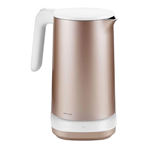 ZWILLING ENFINIGY Wasserkocher Pro mit Temperatureinstellung, Edelstahl-Kalkfilter & Warmhaltefunktion, 1850 Watt, 1,5 Liter, Rosa von Zwilling