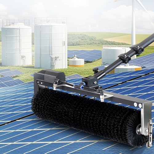 ZWJABYY Solar-photovoltaik-Panel-reinigungsbürste,Teleskop Waschbürste 3.5-7.5m Teleskopstange Multifunktionale Telescopic Washing Brush,pv anlage Reinigung Set,5.5m/18ft von ZWJABYY