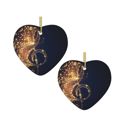 Goldene Musiknote mit glänzendem Stern-Druck, Weihnachts-Keramik, hängende Herzform, Ornamente für Weihnachtsbaum, Kamin, Treppenhaus, Wohnzimmer, Schneemann-Dekoration. Goldene Musiknote mit glänzendem Stern-Druck, Weihnachts-Keramik, hängende Herzform, Ornamente für Weihnachtsbaum, Kamin, Treppenhaus, Wohnzimmer, Schneemann-Dekoration. von ZWLPNZZD