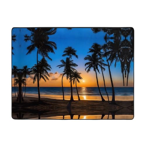 Hawaii Beach Print Teppich, 160 x 121,9 cm, weich, rutschfest und langlebig, Bodenmatte für Wohnzimmer, Büro und mehr Hawaii Beach Print Teppich, 160 x 121,9 cm, weich, rutschfest und langlebig, Bodenmatte für Wohnzimmer, Büro und mehr von ZWLPNZZD