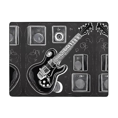 Love Rock Print Teppich, 160 x 121,9 cm, weich, rutschfest und langlebig, Bodenmatte für Wohnzimmer, Büro und mehr Love Rock Print Teppich, 160 x 121,9 cm, weich, rutschfest und langlebig, Bodenmatte für Wohnzimmer, Büro und mehr von ZWLPNZZD