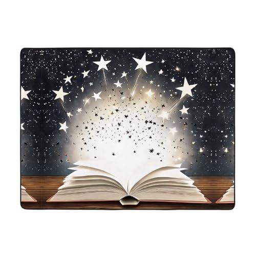 Magic Book Print Teppich, 160 x 121,9 cm, weich, rutschfest und langlebig, Bodenmatte für Wohnzimmer, Büro und mehr Magic Book Print Teppich, 160 x 121,9 cm, weich, rutschfest und langlebig, Bodenmatte für Wohnzimmer, Büro und mehr von ZWLPNZZD