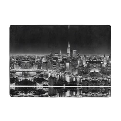New York Print Teppich, 203,2 x 147,3 cm, weiche, rutschfeste und strapazierfähige Bodenmatte für Wohnzimmer, Büro und mehr New York Print Teppich, 203,2 x 147,3 cm, weiche, rutschfeste und strapazierfähige Bodenmatte für Wohnzimmer, Büro und mehr von ZWLPNZZD