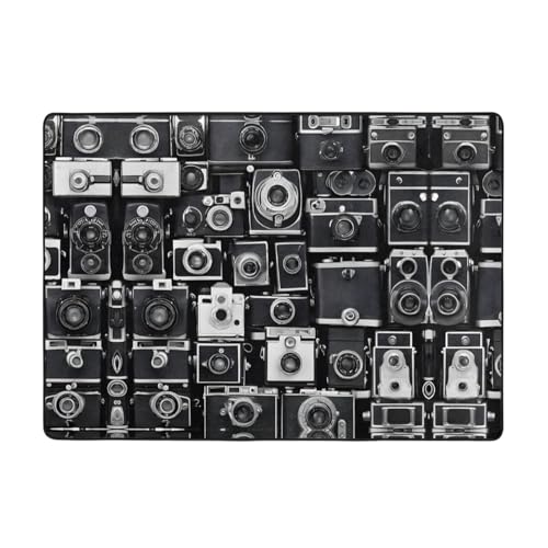 Teppich, Retro-Kamera-Kollektion, bedruckt, 203,2 x 147,3 cm, weich, rutschfest und langlebig, für Wohnzimmer, Büro und mehr Teppich, Retro-Kamera-Kollektion, bedruckt, 203,2 x 147,3 cm, weich, rutschfest und langlebig, für Wohnzimmer, Büro und mehr von ZWLPNZZD
