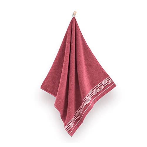 ZWOLTEX Design Handtuch Sets - Badetuch - Handtuch - Gästetuch I 100% Ägyptischer Baumwolle I Sammlung Grafik - Grafik carnelian-5756 2X(70x140) von ZWOLTEX