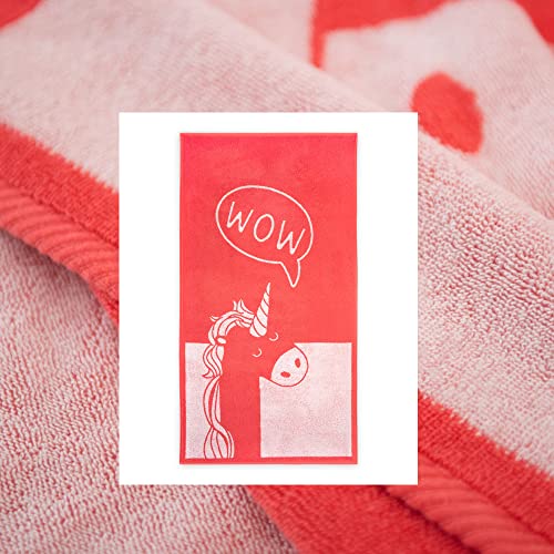 ZWOLTEX farbenfrohes Einhorn Badehandtücher | 70x130cm Duschtuch | 1er Set I Ägyptische Baumwolle I Made IN EU I Sammlung Kids Badetuch, Farbe:1x Kids Unicorn (70x130) von ZWOLTEX
