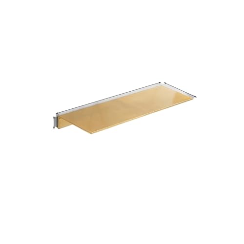 20/30/40/50CM Gebürstetes Gold Wandregal Badezimmer Lagerregal Küche Wandregal Badezimmer Duschregale Wohnaccessoires(30CM) von ZWOSYNGFV