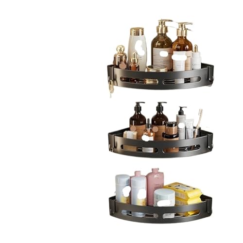 3/2/1 Stück Stark klebende Duschablage ohne Bohren Verbesserte wasserdichte Badezimmer-Organizer-Wandhalterung for Shampoo und Handtuch(3PCS) von ZWOSYNGFV