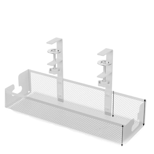 Unter Schreibtisch Büro Tisch Organizer Rack Keine Bohrer Stahl Tablett Clamp Montieren Unter Tisch Kabel Draht(Colored) von ZWOSYNGFV