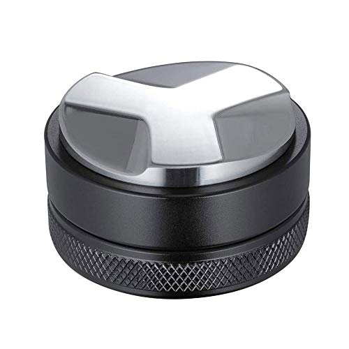 Kaffeeverteiler Edelstahl Kaffee Tamper, Espresso Coffee Tamper Verstellbarer Tiefenausgleich Verteiler Espresso Verteilungswerkzeug für Breville Portafilter Espresso Verteiler Richtwerkzeug (53 MM) von ZWPARTS
