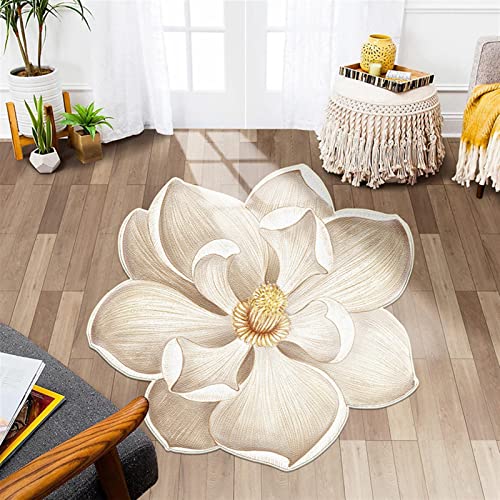 ZWPILY Blumiger Teppich, Diameter 80cm, Weich, Dicker Teppich, Klein, Waschbar in Waschmaschine, fr Schlafzimmer, Wohnzimmer, Esszimmer, Balkon ZWPILY Blumiger Teppich, Diameter 80cm, Weich, Dicker Teppich, Klein, Waschbar in Waschmaschine, fr Schlafzimmer, Wohnzimmer, Esszimmer, Balkon von Zwpily