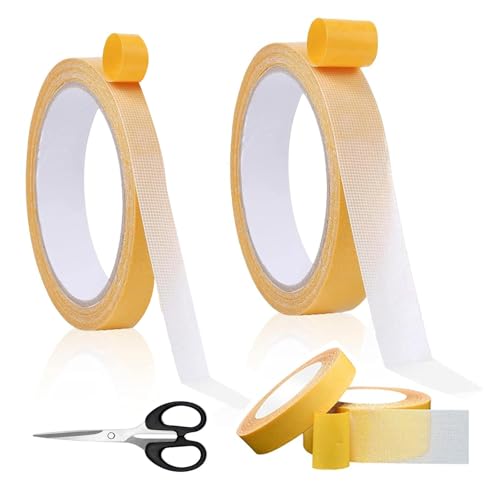 ZWQLZG Teppichklebeband Doppelseitiges, Extra Stark Doppelseitiges Klebeband, 1cm/2cm x 20m, Starkes Doppelseitiges Klebeband mit Stark Klebkraft Ideal für Teppich, Wand, Küche von ZWQLZG