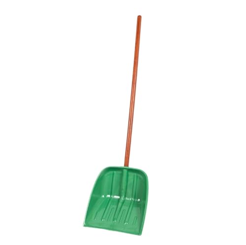 Schneeschieber Schneeschaufel Mit Holzgriff for Auffahrt Und Gehweg, Grüne Schneeschaufel Schneeräumen von ZWQXZX