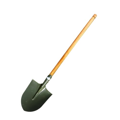 Schneeschieber Schneeschaufel Mit Holzgriff for Schneeräumen Von Einfahrten, Gehwegen Und Unkrautjäten Im Garten Schneeräumen(Pointed Head) von ZWQXZX