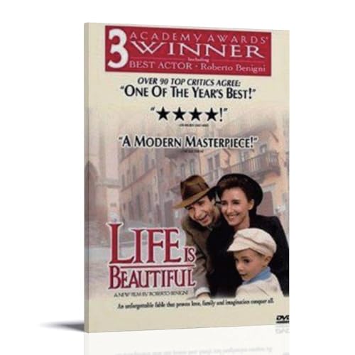 ZWSYHJ It's A Wonderful LifeRetro ästhetische Leinwand-Wandbilder, verschiedene Arten der Druckherstellung, Schlafzimmer, Wanddekoration, Rahmenstil, 50 x 75 cm von ZWSYHJ