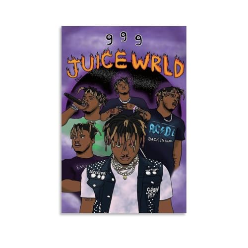 ZWSYHJ Juice WRLD 999Retro Ästhetisches Leinwand-Wandbild, verschiedene Stile der Druckherstellung, Schlafzimmer-Wanddekoration, ungerahmt, 20 x 30 cm ZWSYHJ Juice WRLD 999Retro Ästhetisches Leinwand-Wandbild, verschiedene Stile der Druckherstellung, Schlafzimmer-Wanddekoration, ungerahmt, 20 x 30 cm von ZWSYHJ