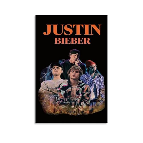 ZWSYHJ Justin Bieber JusticeRetro ästhetische Leinwand-Wandbilder, verschiedene Stile der Druckherstellung, Schlafzimmer-Wanddekoration, ungerahmt, 40 x 60 cm von ZWSYHJ