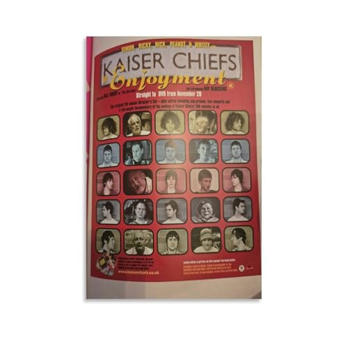 ZWSYHJ Kaiser Chiefs EmploymentRetro ästhetische Leinwand-Wandgemälde, verschiedene Stile der Druckherstellung, Schlafzimmer-Wanddekoration, ungerahmt, 40 x 60 cm von ZWSYHJ