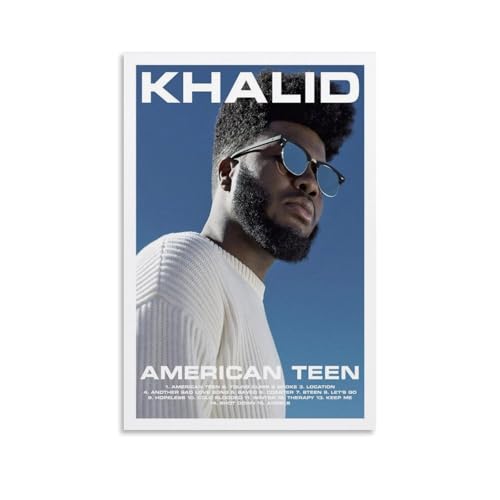 ZWSYHJ Khalid American TeenRetro ästhetische Leinwand-Wandbilder, verschiedene Stile der Druckherstellung, Schlafzimmer, Wanddekoration, ungerahmt, 30 x 45 cm von ZWSYHJ