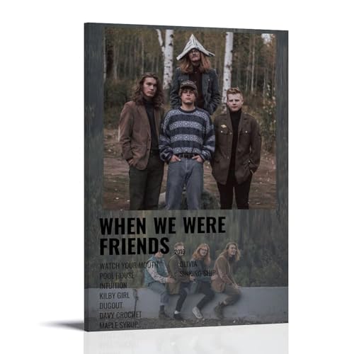 ZWSYHJ Leinwandposter "The Backseat Lovers - When We Were Friends", Retro, ästhetische Leinwand, Wandbild, verschiedene Arten der Druckherstellung, Schlafzimmer, Wanddekoration, Rahmenstil, 30 x 45 cm von ZWSYHJ