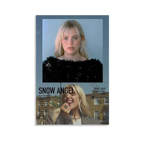ZWSYHJ Reneé Rap-Album "Snow Angel", Retro-Kunstdruck, ästhetisch, verschiedene Arten der Druckherstellung, Schlafzimmer, Wanddekoration, ungerahmt, 40 x 60 cm von ZWSYHJ