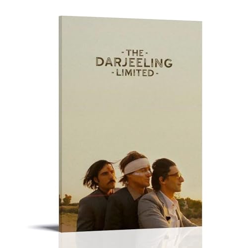 ZWSYHJ The Darjeeling Limited Retro ästhetische Leinwand-Wandbilder, verschiedene Stile der Druckherstellung, Schlafzimmer, Wanddekoration, Rahmenstil, 50 x 75 cm von ZWSYHJ