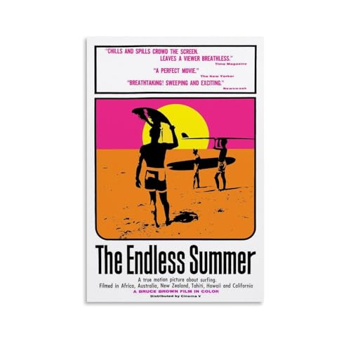 ZWSYHJ The Endless SummerRetro ästhetische Leinwand-Wandbilder, verschiedene Stile der Druckherstellung, Schlafzimmer-Wanddekoration, ungerahmt, 50 x 75 cm von ZWSYHJ